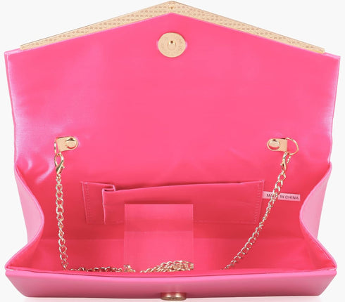 Women’s Evening Handbag Vegan Leather Ladies Envelope Clutch Classic Elegant Purse Bags...