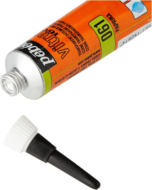 Pebeo Vitrea 160, Glass Paint Outliner, 20 ml Tube - Paprika...