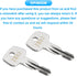 2802 X-Cargo Roof Rack Key,XCargo Luggage Roof Replacement Key for Sears XCargo Karrite Sport Rack Carriers,Karrite Ski Bike xcargo Carrier Skylin...