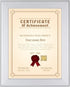SnapeZo Certificate Frame 8.5x11, Silver, 1.25 Inch Aluminum Profile, Front-Loading Snap Frame, Wall Mounting, Professional Series...