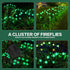 Halloween Decorations Solar Spooky Lights Outdoor - 2PACK 16LED Wind Dance Green Swaying Firefly Lights with Halloween Party Decor, Outdoor Waterp...