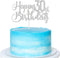 Silver Glitter Happy 30th Birthday Cake Topper - 30th Birthday Cake Topper, 30th Birthday Party Decoration...