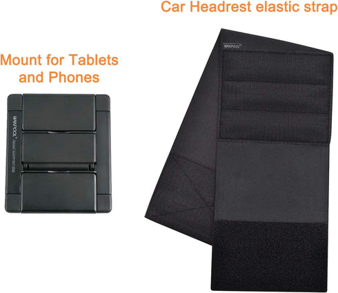 Car Headrest Mount Holder for Tablets and Phones with 5-10.5Inch Screens -Compatible with iPhone iPad Air Mini, Galaxy, Switch 2...