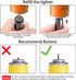 Butane Lighter Torch Long Lighter Refillable Jet Lighter Windproof Lighter with Visual Fuel Window Flexible Neck Lighter for Grill Fireplace Stove...