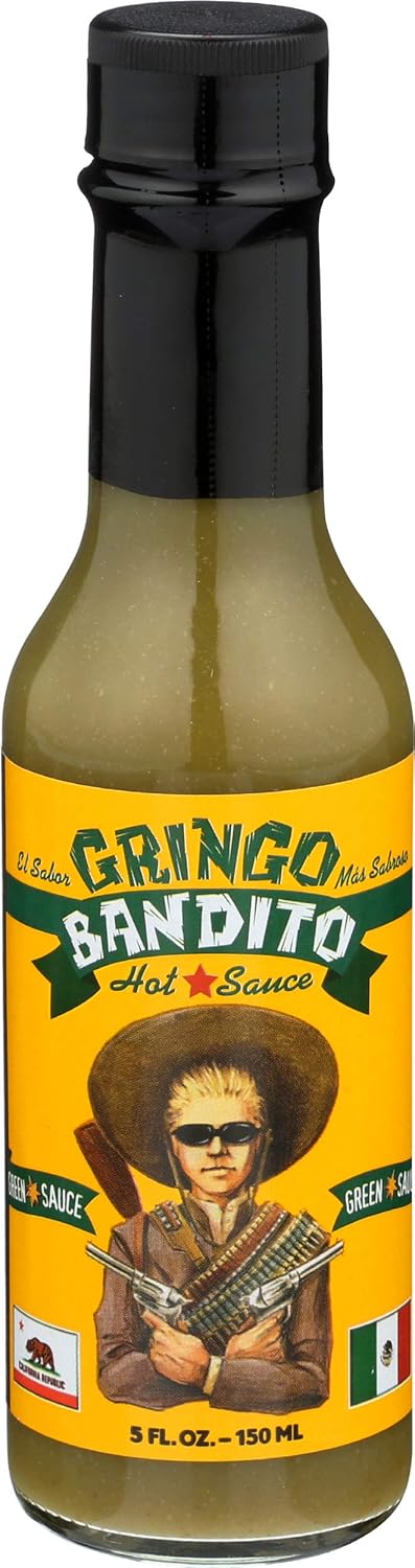 Gringo Bandito, Green Hot Sauce, 5 oz...