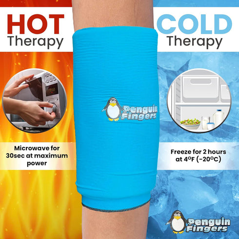 Elbow and Ankle Ice Pack for Injuries Reusable, Cold Warm Compression Sleeves for Arm, Ankle and Foot Pain Relief for Men, Women, Girls and Boys T...