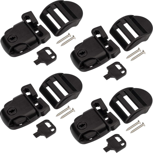 OIIKI 4 Sets Spa Hot Tub Cover Clips, Hot Tub Cover Broken Latch Repair Kit- Replacement Latches Clip Lock with Keys and Hardware Accessories for ...