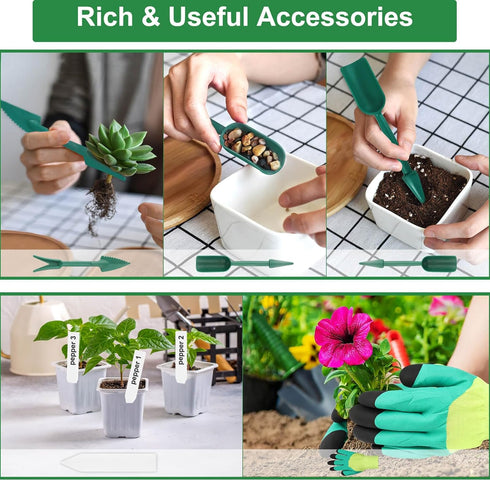 Repotting Mat for Indoor Plants, Waterproof Potting Mat, 47"X39" Planting Mat, Large Plant Repotting Mat, Plant Tray Gardening Mat with Garden Too...