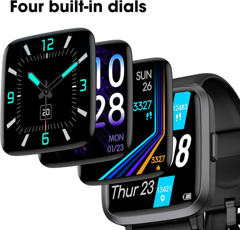 EURANS Smart Watch 41mm, Full Touchscreen Smartwatch, Fitness Tracker with Heart Rate Monitor & SpO2, 50 Meters Waterproof Pedometer Watch for Wom...