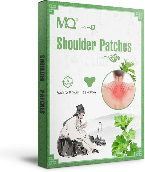 MQ 12 Count Shoulder & Neck Patch, Heat Patches for Shoulder & Neck, Warming Herbal Patches Long-Lasting Relief for Lumbar, Knee, Back, Neck, Shou...