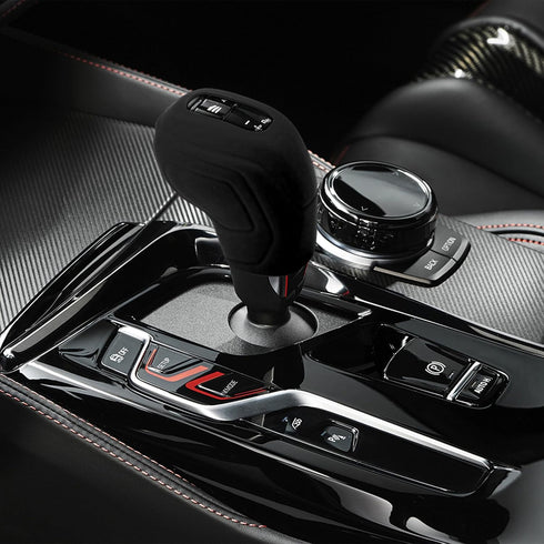 Car Gear Shift Knob Cover, Elastic Anti-Slip Automatic Knob Gear Stick Protector, Comfortable Silicone Shift Knob Cover for Men Women, Interior De...