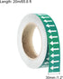 PATIKIL White on Green Color Arrow Tape Vinyl Stickers Arrow Labels 30mm/1.2" for Pipe Markers, 1 Roll...