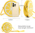 AUEAR, Lemon Lime Fruit Shaped Round Cute Fashion Personality Cross Body Bag Purse for Women Female, Yellow...