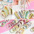 YUBX Exrta Slim Washi Tape Set Random Patterns 80 Rolls+ Bundle Gold Foil Super Skinny Decorative Masking Tape Scrapbook Tape for DIY Craft Art Pr...