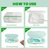 AOCEAN Dental Floss Picks - Travel Floss with Toothpicks - Professional Threader Flossers with 2 Boxes & 2 Cases - Ideal for Family Hotel and High...