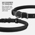 CollarDirect Rolled Leather Dog Collar, Soft Padded Round Puppy Collar, Handmade Genuine Leather Collar Dog Small Large Cat Collars 13 Colors (6-7...