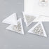 AUEAR, 120 Pack Triangle Sorting Trays Bead Sorting Storage Plates Trays Plastic Nail Art Plates for DIY Art Craft...