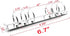 2 Pieces 6-Hole Ring Binder Mechanisms Replacement Kit for Binder Planners (Personal A6 30mm)...