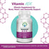 ADK Vitamin Supplement 5000 IU - High Potency Vitamins A, D3, and K2 for Bone Health and Calcium Absorption | Gluten-Free Vitamin ADK Supplement, ...