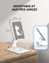 360° Rotating Cell Phone Stand, Multi-Angle Fully Adjustable Foldable Desktop Phone Holder Cradle Dock, Non-Slip Portable Foldable Desktop Phone S...