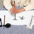 MEGREZ Chinese Calligraphy Drawing Felt Mat, Sumi Xuan Paper Painting Felt Desk Pad for Chinese Calligraphy Writing Japanese Drawing, Gray, 31.5 x...