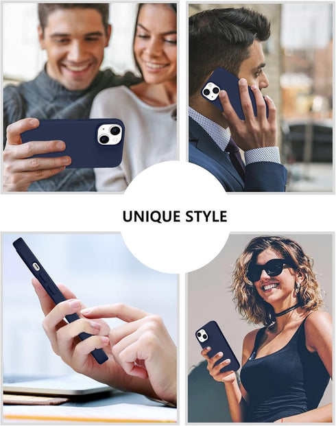 BENTOBEN Compatible with iPhone 14 Case, Soft Silicone Gel Rubber Bumper Microfiber Lining Hard Back Shockproof Protective Phone Cover for iPhone ...