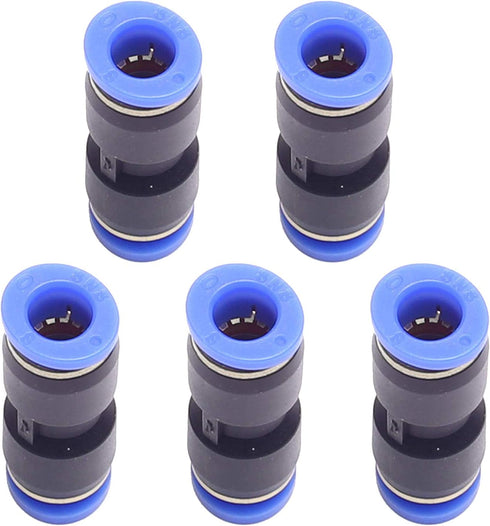 5PCS 10mm to 12mm Tube Air Pneumatic Push in Straight Gas Fittings Plastic Quick Connectors Fitting...