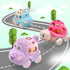 Baby Girl Toy Cars for Babies, Pink Car Toys for Baby Girls Gifts, Toy Car for Infant Toddler Girl, Push and Go Trucks Rattles Soft Rattle Car for...