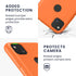 kwmobile Case Compatible with Google Pixel 4a Case - TPU Silicone Phone Cover with Soft Finish - Fruity Orange...