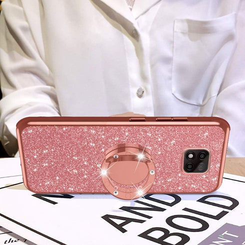 nancheng for Moto G Power 2021 Case, Glitter Luxury Sparkles Soft TPU Silicone Slim Cute for Women Girls with Kickstand, Bling Diamond Ring Stand ...