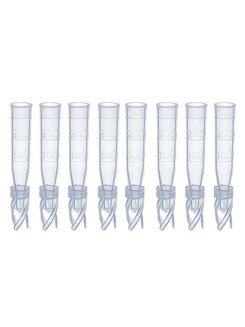 MUHWA HPLC Vial Insert, Clear Plastic Insert with Polyspring, 9-425 Vials Plastic Inserts Fit for 2ml Autosample Vials, Volume 200ul, Pack of 100...