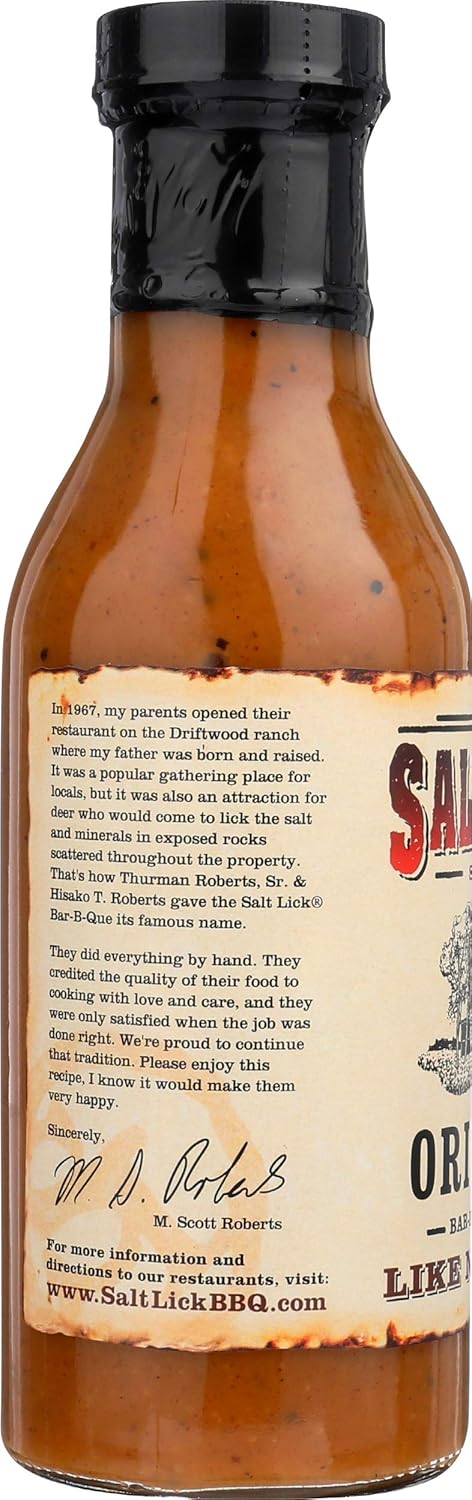 Salt Like, BBQ Sauce Original Recipe, 12 oz...