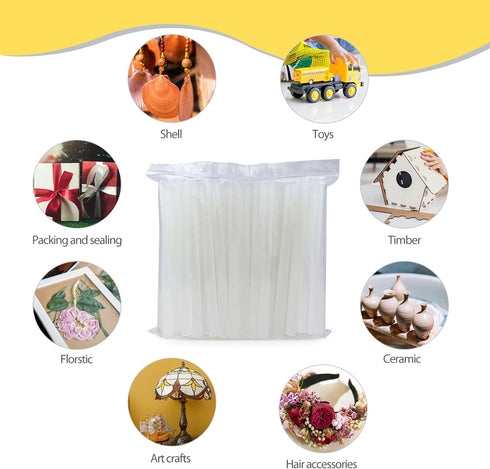 Krightlink 30 Mini Hot Glue Sticks, 4" and 0.27 Hot Melt Glue Sticks Diameter Compatible with Most Mini Glue Guns for DIY Craft Projects, Scrapboo...