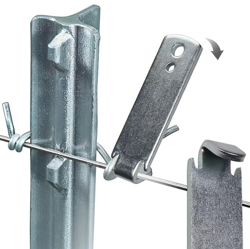Fence Wire Twister T Post Clip Tool | T-Post Fencing Tool Time Saver for Twisting Barb Wire Fencing Tools | Pack of 2...