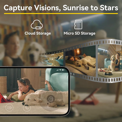 2K Pet Camera Indoor Security Camera 5G/2.4GHz WiFi Cameras for Baby Dog Camera with Phone App, 360° Pan & Tilt, 2-Way Audio, Night Vision, SD Car...