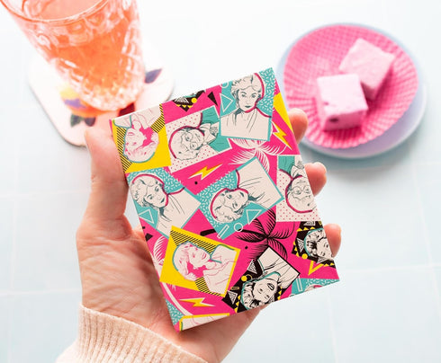 The Golden Girls Retro Fashion Pattern Sticky Note and Tab Box Set | Notepad Stationery Paper, School and Office Supplies...