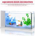 Christmas Aquarium Decoration Set: Christmas Fish Tank Decorations Xmas Tree Figure Present Box Miniature Resin Micro Landscape Ornaments for Fish...