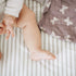Ely's & Co. Patent Pending Waterproof Bassinet Sheet, No Need for Bassinet Mattress Pad Cover, 2 Pack Neutral Taupe Grey Splash & Stripes,for Baby...