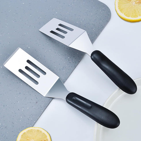 Small Metal Spatula Stainless Steel Turner, Plastics Non-Slip Handle 7.87 Inch Mini Spatula Cooking Utensils Gadgets Turner Kitchen Tools for Flip...