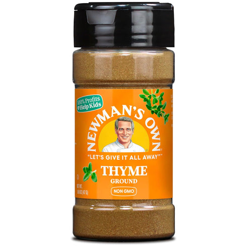 Newman's Own Ground Thyme, Essential for Roasted Meats, Poultry, Vegetables, Non-GMO, Kosher, 1.68 Oz. Bottle...