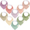 10-Pack Organic Baby Bandana Bibs - Organic Cotton Bandana Bibs for Boys, Girls - Super Absorbent Bandana Drool Bibs - Teething Bibs - Baby Bibs f...