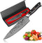 Chef Knife, 8 inch Chef's Knife, Super Sharp Professional German High Carbon Stainless Steel Cooking Kitchen Knives-Rust Resistant,with Micarta Ha...
