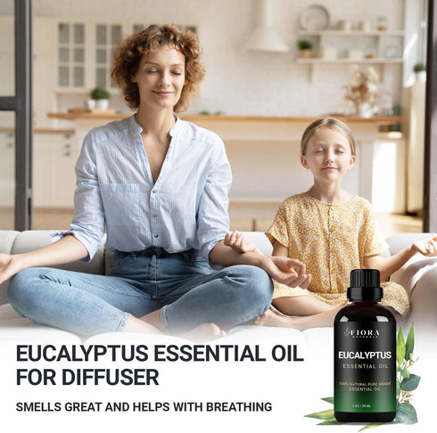 Eucalyptus Essential Oil - 100% Pure Eucalyptus Oil for Diffuser, Humidifier, Sinus, Cold, and Aromatherapy - Natural Oil for Skin, Hair, Scalp an...