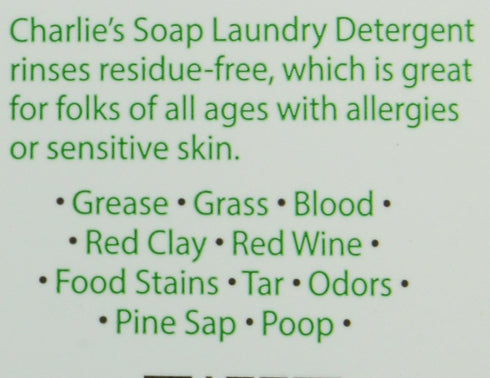 Charlie's Soap - Fragrance Free Laundry Liquid - 50 Loads (One 50-Load Bottle, 50 Total Loads)...