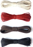 LWR CRAFTS 2mm Waxed Cotton Cord 45 Feet Per Pack (Pack of 2) (Chocolate)...