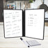 Whiteboard Notebook, Portable Dry Erase White Board Book Reusable Whiteboard Erasable Double-Sided Meeting Notebook with Marker Pen for Business O...