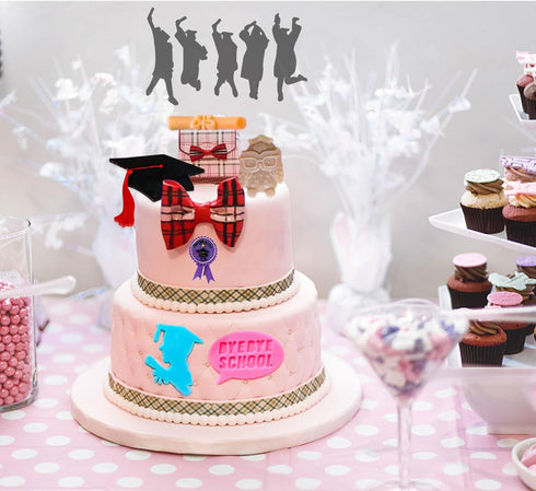 2 Pack Graduation 2024 Silicone Molds, Graduation Grad Cap Diploma Book Fondant Silicone Mold Congrats Cupcake Toppers Baking Mold for 2024 Gradua...