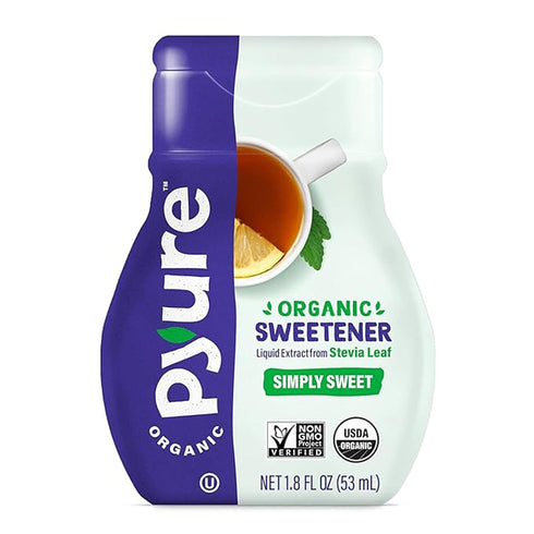 Pyure Organic Liquid Stevia Extract Sweetener – Zero Calorie, Sugar Free, Keto Friendly, Plant-Based Sugar Substitute – Non-GMO, Diabetic Friendly...