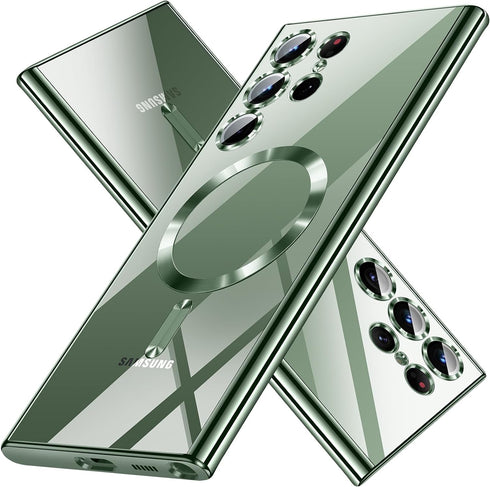 for Samsung Galaxy S24 Ultra Case?Only?.Magnetic Cover for S24 Ultra. Glossy Slim Thin Soft funda capa para for Galaxy S24 Ultra 6.8 inch.Compatib...