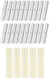Kare & Kind Candle Wick Sticker (100 pcs) and Metal Candle Wick Holder (10 pcs) Bundle - Silver...